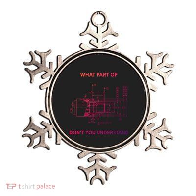 Mechanical Engineer Gift Metallic Star Ornament