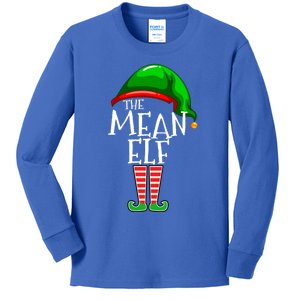 Mean Elf Group Matching Family Christmas Gift Holiday Funny Gift Kids Long Sleeve Shirt