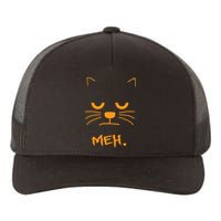 Meh. Angry Cat Yupoong Adult 5-Panel Trucker Hat