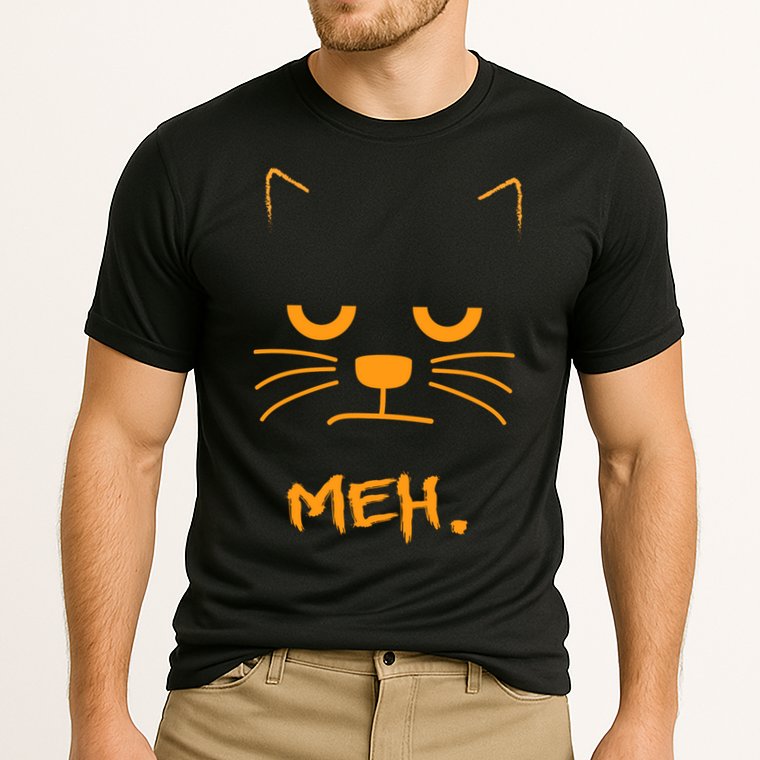 Meh. Angry Cat Performance Shirt
