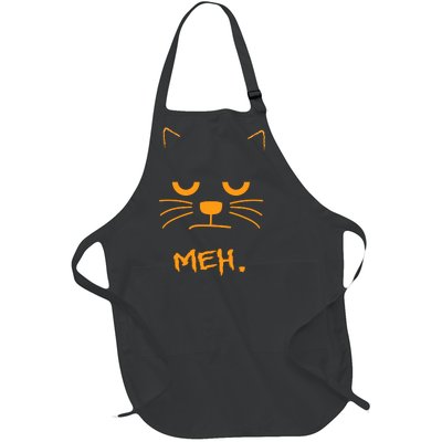 Meh. Angry Cat Full-Length Apron With Pockets