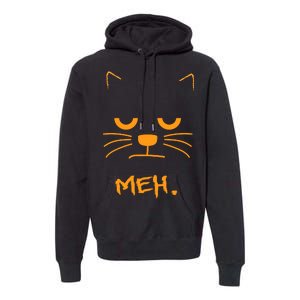 Meh. Angry Cat Premium Hoodie