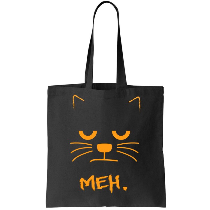 Meh. Angry Cat Tote Bag