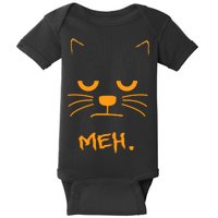 Meh. Angry Cat Baby Bodysuit