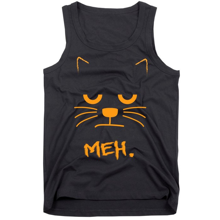 Meh. Angry Cat Tank Top