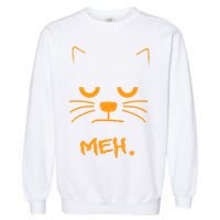Meh. Angry Cat Garment-Dyed Sweatshirt