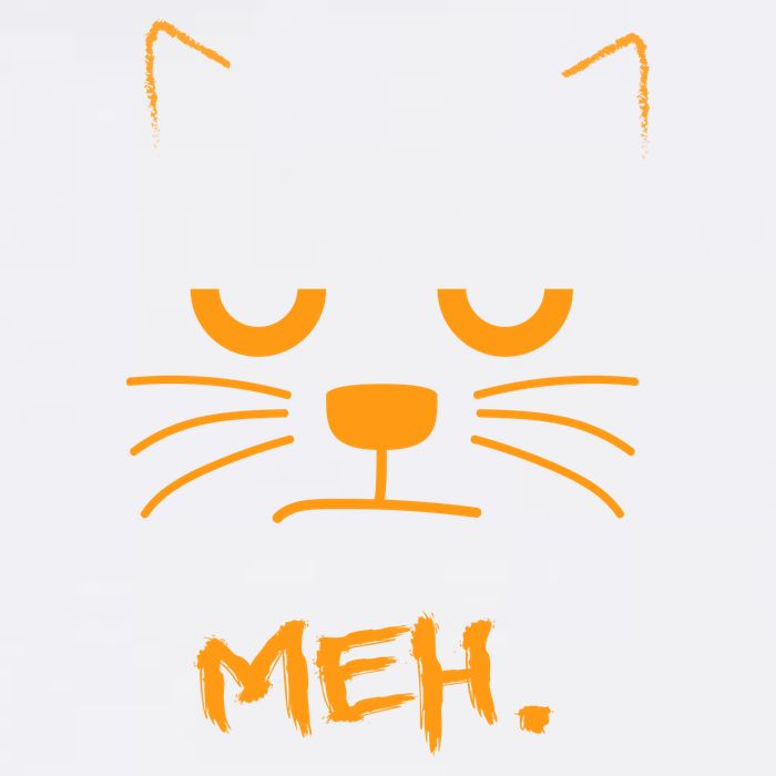 Meh. Angry Cat Garment-Dyed Sweatshirt