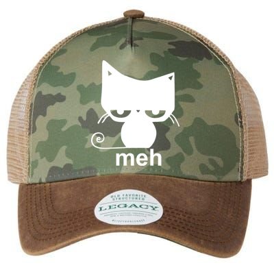 Meh Cat Funny Meme Legacy Tie Dye Trucker Hat