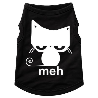 Meh Cat Funny Meme Doggie Tank