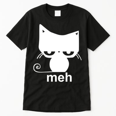 Meh Cat Funny Meme Tall T-Shirt