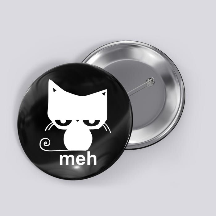 Meh Cat Funny Meme Button