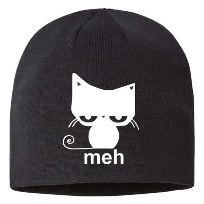 Meh Cat Funny Meme Sustainable Beanie