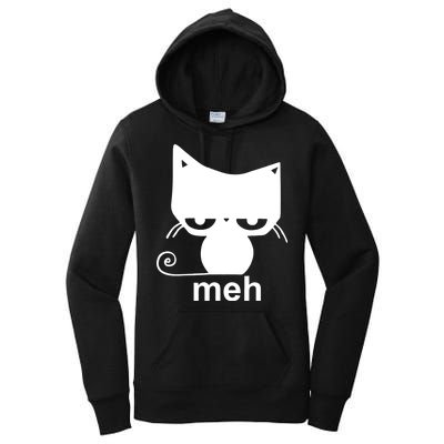 Meh Cat Funny Meme Women's Pullover Hoodie