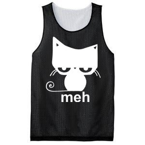 Meh Cat Funny Meme Mesh Reversible Basketball Jersey Tank