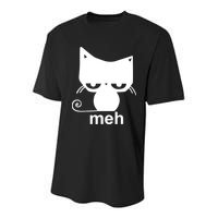 Meh Cat Funny Meme Youth Performance Sprint T-Shirt