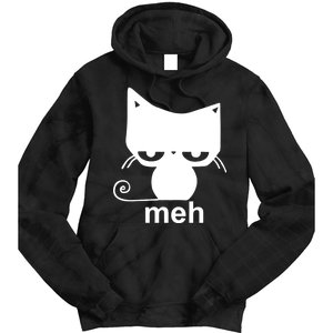 Meh Cat Funny Meme Tie Dye Hoodie