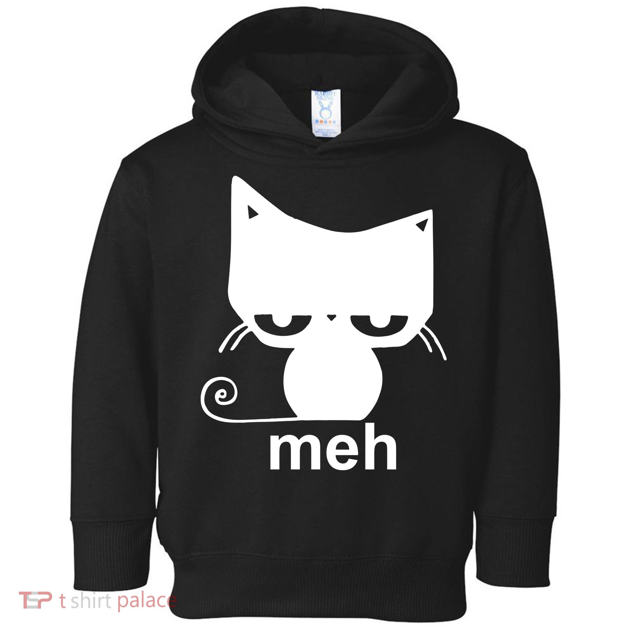 Meh Cat Funny Meme Toddler Hoodie