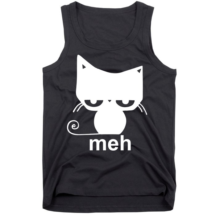 Meh Cat Funny Meme Tank Top