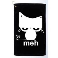 Meh Cat Funny Meme Golf Towel