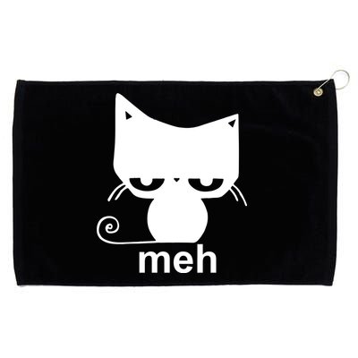 Meh Cat Funny Meme Grommeted Golf Towel