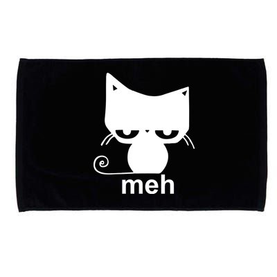 Meh Cat Funny Meme Microfiber Hand Towel