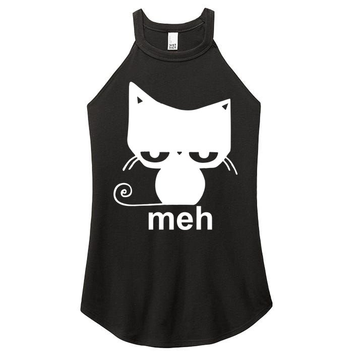 Meh Cat Funny Meme Women's Perfect Tri Rocker Tank