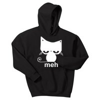 Meh Cat Funny Meme Kids Hoodie