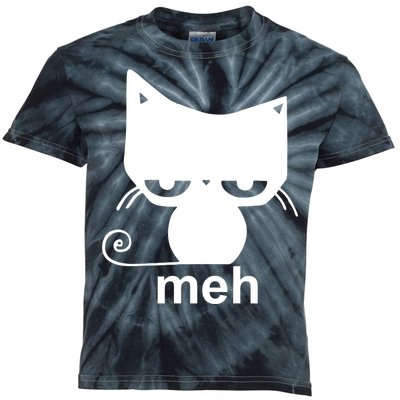 Meh Cat Funny Meme Kids Tie-Dye T-Shirt