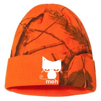 Meh Cat Funny Meme Kati Licensed 12" Camo Beanie