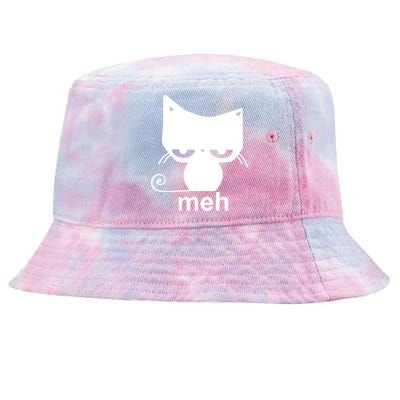 Meh Cat Funny Meme Tie-Dyed Bucket Hat