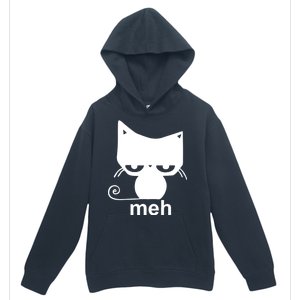 Meh Cat Funny Meme Urban Pullover Hoodie