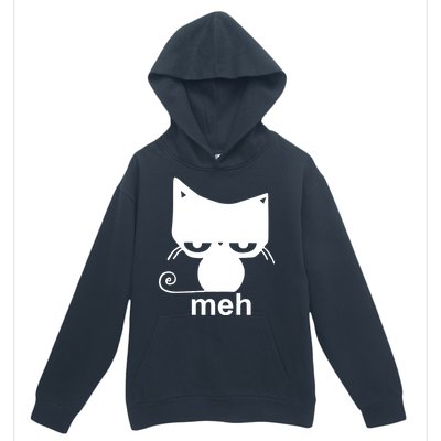 Meh Cat Funny Meme Urban Pullover Hoodie