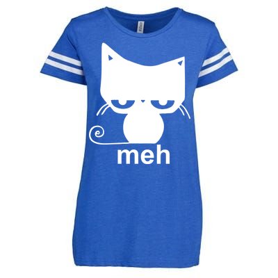 Meh Cat Funny Meme Enza Ladies Jersey Football T-Shirt