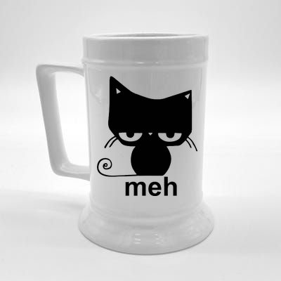 Meh Cat Funny Meme Beer Stein