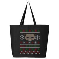 MEH! Christmas Cat Ugly Sweater 25L Jumbo Tote