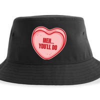 Meh You'll Do Funny Anti Valentine Sustainable Bucket Hat