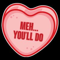 Meh You'll Do Funny Anti Valentine Wool Snapback Cap