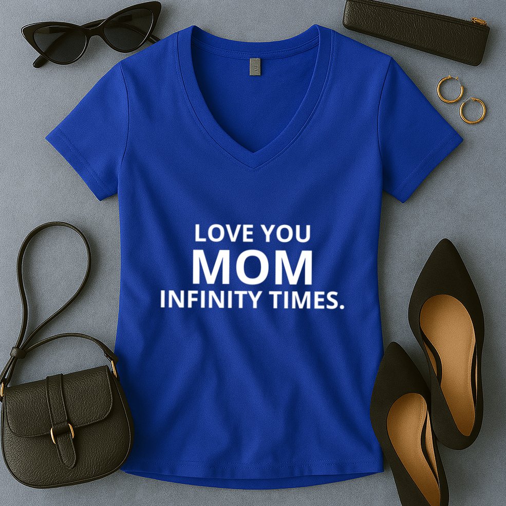 MotherS Embrace: Heartwarming Design Celebrating MomS Love Gift Women's V-Neck T-Shirt