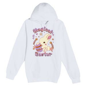 Magical Easter, Happy Easter Day, Cute Rabbit Bunny Hug Egg Premium Pullover Hoodie