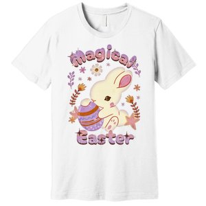 Magical Easter, Happy Easter Day, Cute Rabbit Bunny Hug Egg Premium T-Shirt