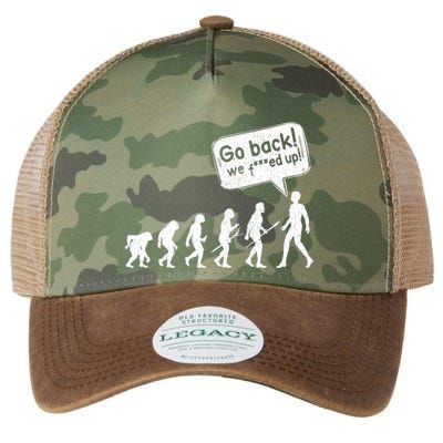 Mankind Evolution Human Experiment Gone Wrong Legacy Tie Dye Trucker Hat