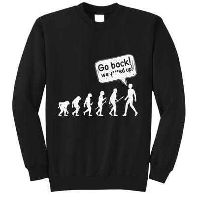 Mankind Evolution Human Experiment Gone Wrong Sweatshirt