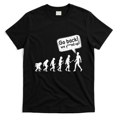 Mankind Evolution Human Experiment Gone Wrong T-Shirt