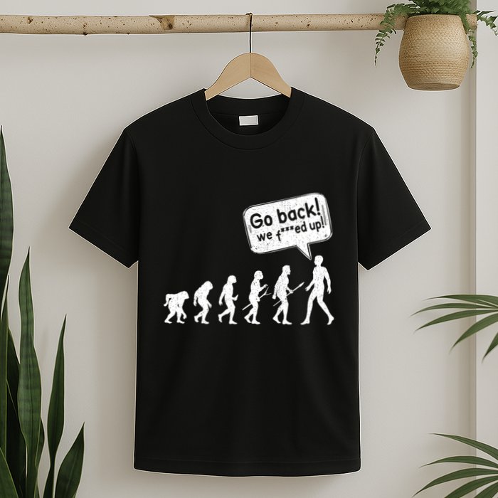 Mankind Evolution Human Experiment Gone Wrong T-Shirt