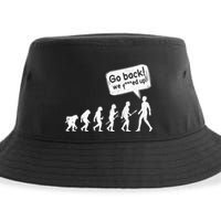 Mankind Evolution Human Experiment Gone Wrong Sustainable Bucket Hat