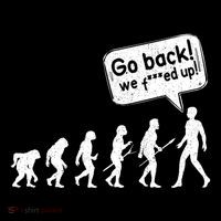 Mankind Evolution Human Experiment Gone Wrong Button