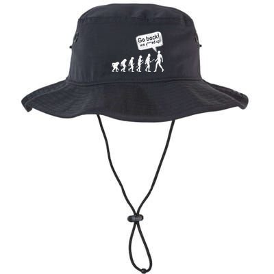 Mankind Evolution Human Experiment Gone Wrong Bucket Hat