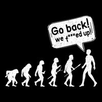 Mankind Evolution Human Experiment Gone Wrong Bucket Hat