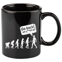 Mankind Evolution Human Experiment Gone Wrong 11oz C Handle Ceramic Mug
