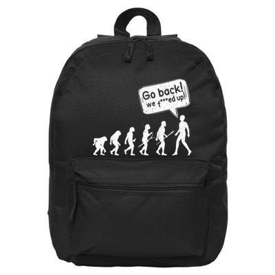 Mankind Evolution Human Experiment Gone Wrong 16 in Basic Backpack